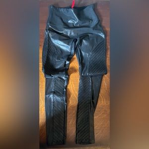 SPANX Black Moto leggings size medium